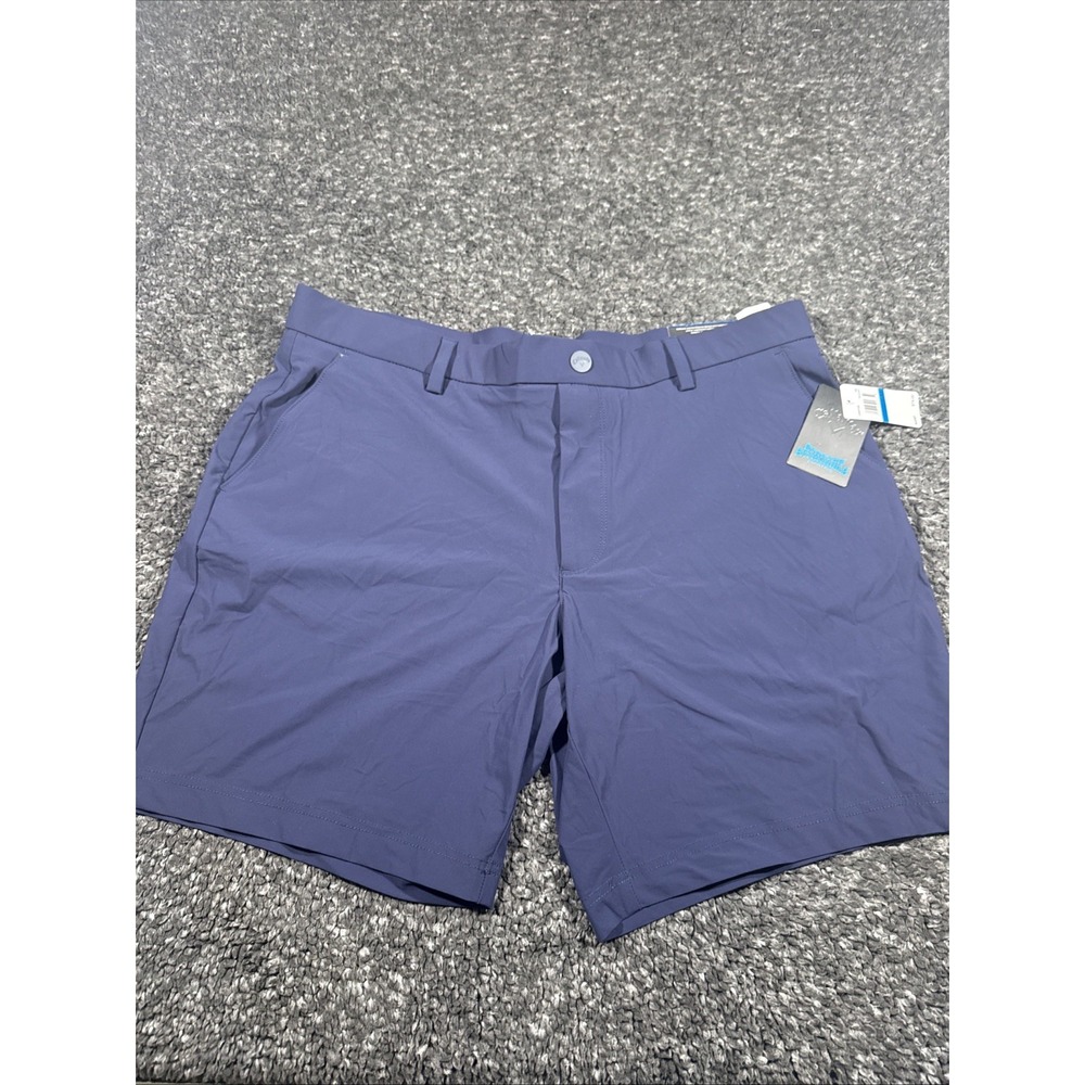 Callaway Shorts Mens XL Blue 8" Opti Dri Stretch Performance Golf Chino NEW